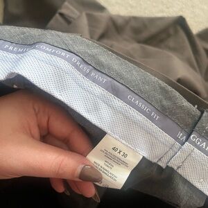 Men's Haggar Brown Dress Pants